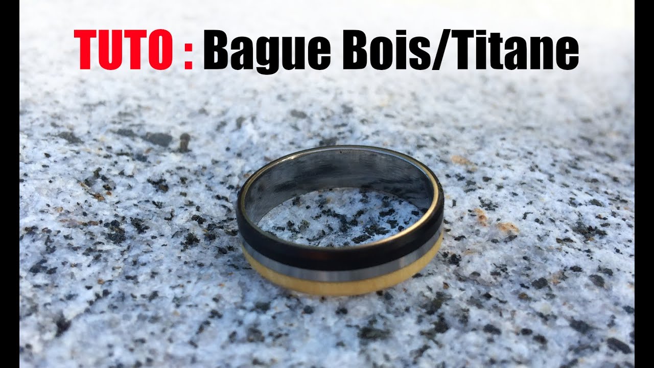 Comment faire une BAGUE en BOIS et en TITANE ( TUTO ) #Bricosoluce