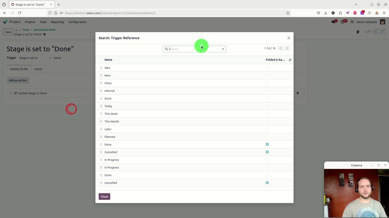 Customize Odoo Done Column Automation For The Status