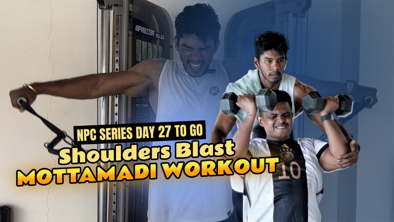 Full Shoulders Workout Tamil | Rooftop Gym Setup | Npc series 27 days to go 