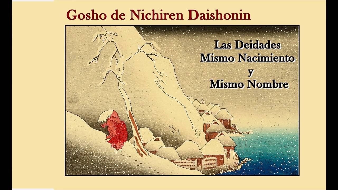Gosho de Nichiren Daishonin -  INTÉRPRETE: Daniel Peña