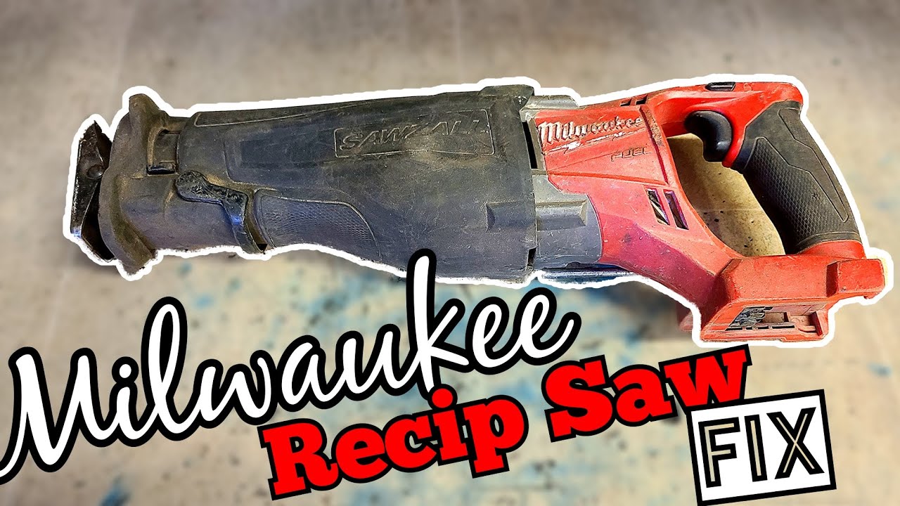 Repairing a Broken Milwaukee Recipricating Saw that won't hold or release the blades.