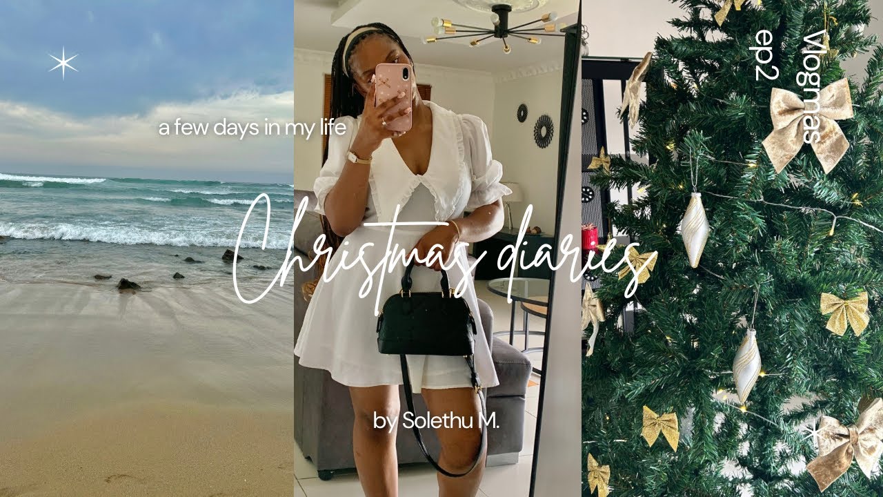 Realistic few days with me: beach day, PS5 unboxing,mom’s bday, Christmas tree deco and shopping