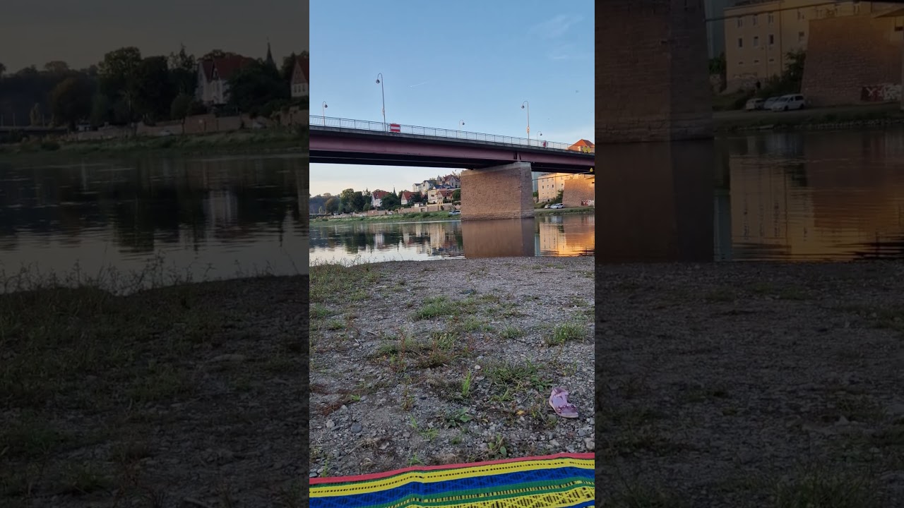 Elbe Fluss in Mei&szlig;en