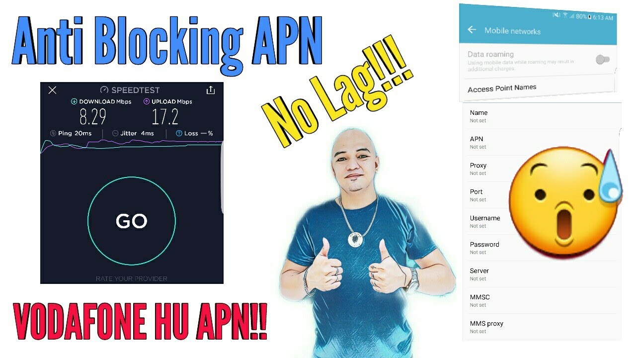 VODAFONE HU APN Anti-Blocking! No Lag! Lupet Neto!!! Data & Wifi Support!
