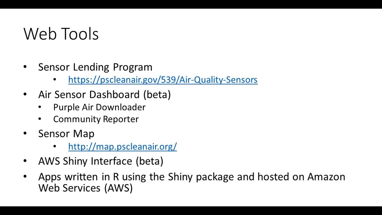 Web Tools for Sensor Data