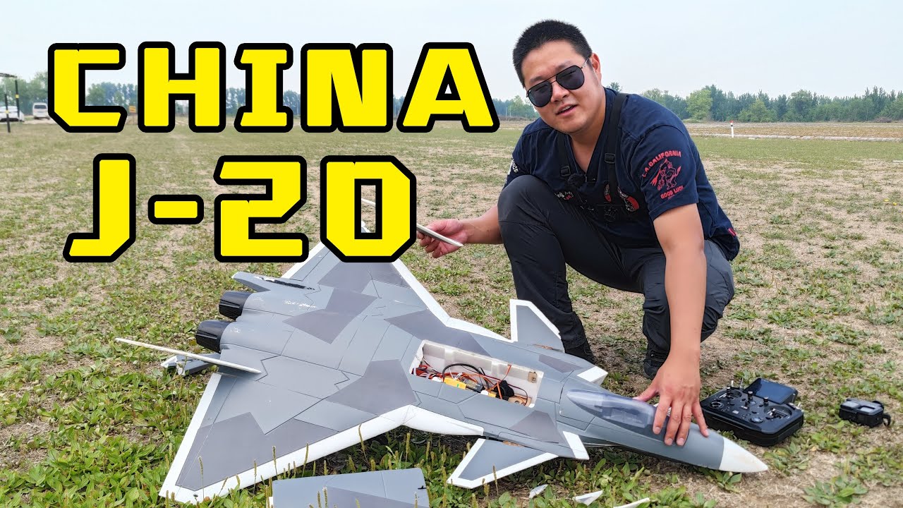 CHINA J-20 CRASH（RC JET PLANE），测评宇飞航模出品的中国战机歼20涵道像真机