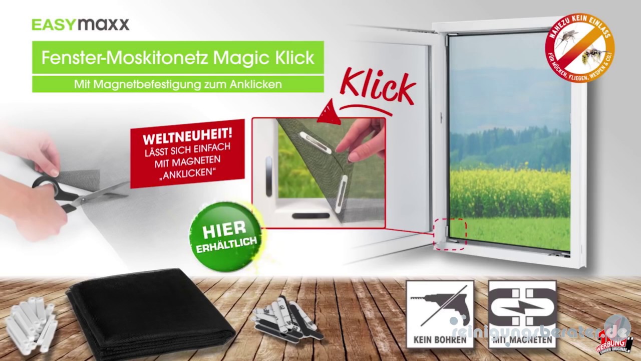 EASYmaxx Moskitonetz mit Magnetbefestigung 150x130 cm bei www.reinigungsberater.de