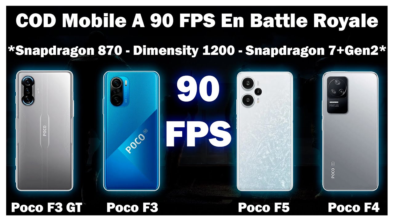 COD Mobile Battle Royale A 90 FPS En Poco F3 , Poco F3 GT , Poco F4 Y Poco F5 TEST !