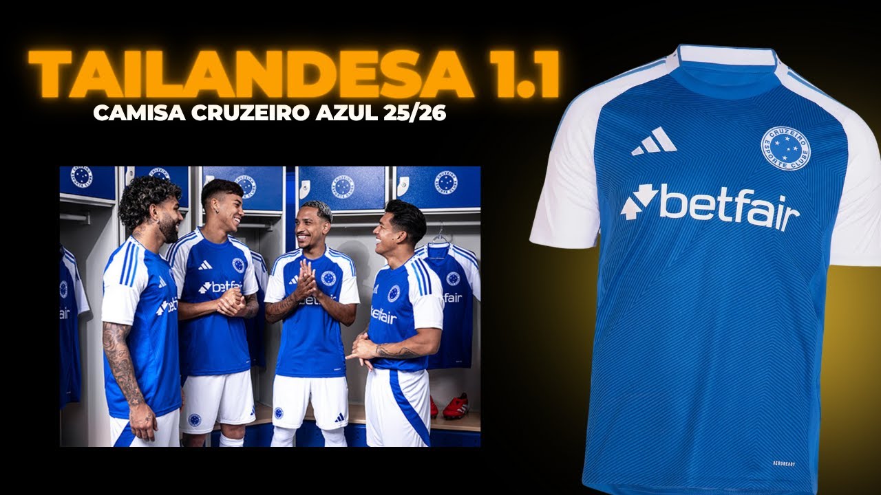 (UNBOXING) CAMISA DO CRUZEIRO 25/26 - CAMISAS DE TIME TAILANDESAS 1.1