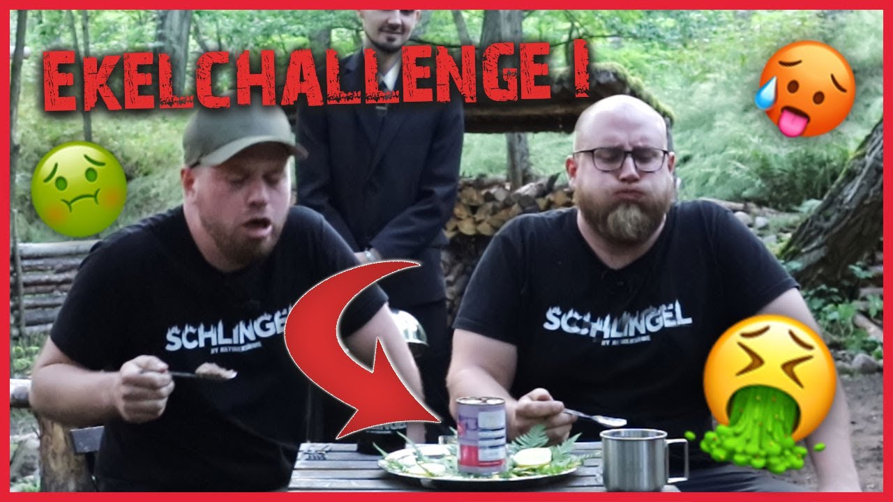 DIE EKELCHALLENGE! Dschungelchallenge im Schlingelcamp | Naturensöhne Outdoor Bushcraft Deutschland