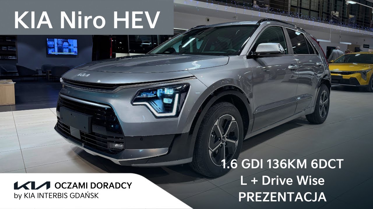 WYPRZEDAŻ MY2026! Kia Niro [1.6 GDI 136KM 6DCT HEV] wersja L + Drive  Wise (BCW) | Steel Grey | 4K