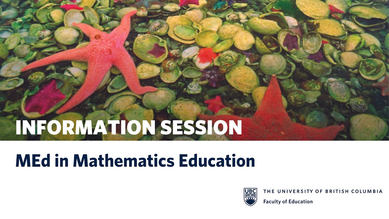 MEd in Mathematics Education - Info Session January 20