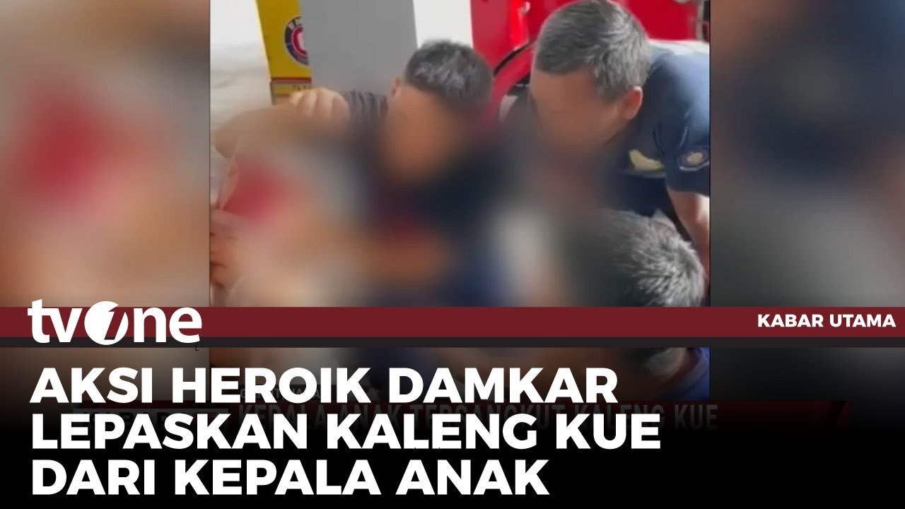 Dramatis! Detik-detik Damkar Bantu Lepas Kaleng Kue dari Kepala Balita | Kabar Utama tvOne