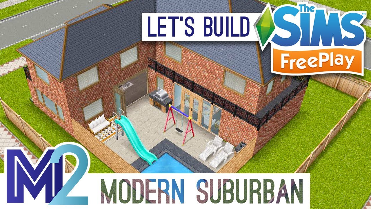 Sims FreePlay - Let's Build a Modern Suburban House (Live Build Tutorial)