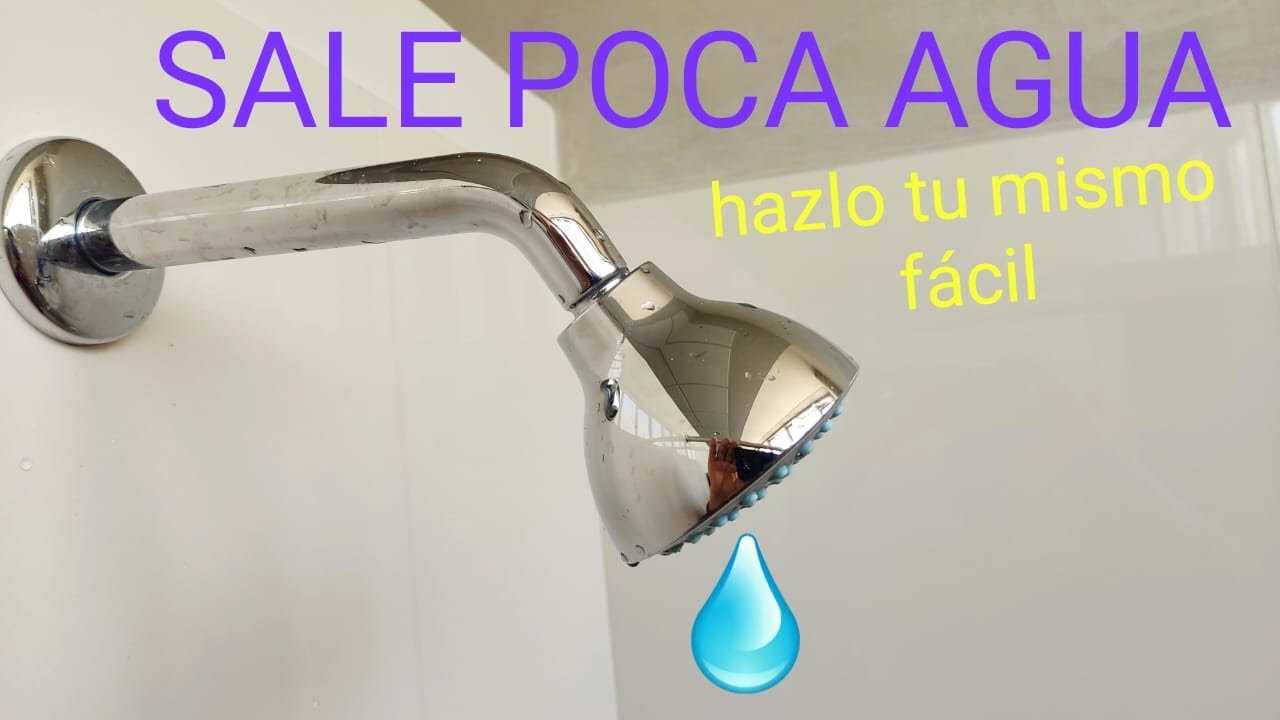 Sale poca agua en la ducha , hazlo tu mismo facil