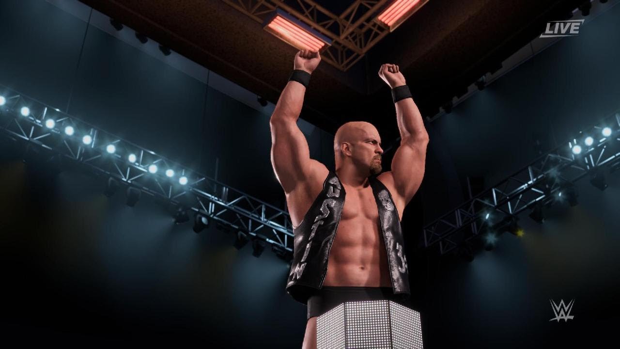 WWE 2K25 Stone Cold Steve Austin vs Roman Reigns
