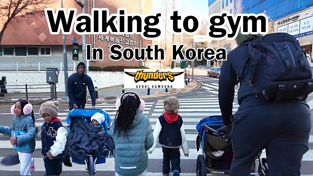 Walking to the gym in South Korea| Samsung Thunder Basketball