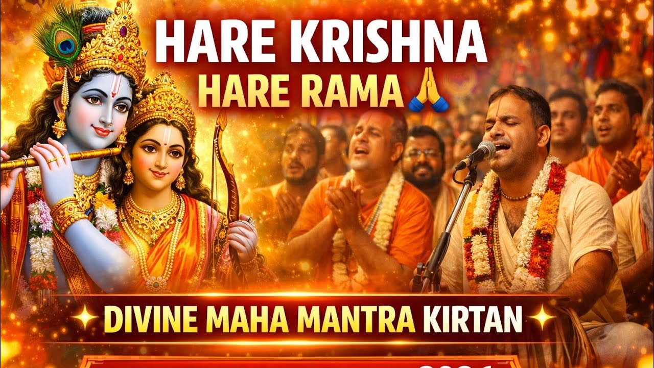 Hare Krishna Hare Rama | Peaceful Maha Mantra Kirtan | Full Devotional Bhajan 2026