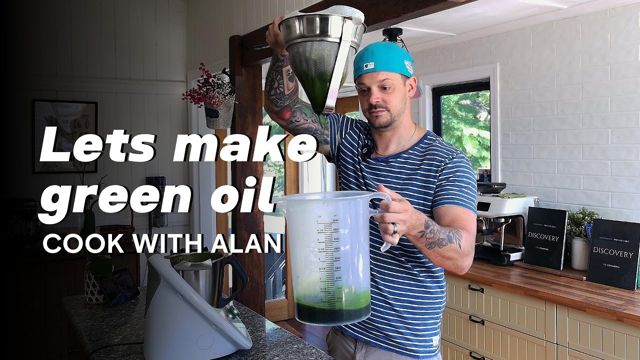 Green Herb Oil Recipe (with Nasturtium) | Chef&rsquo;s Secret Finishing Oil for Plating & Flavour #recipe