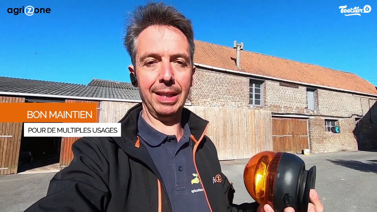 Test du Gyrophare à LED rotatif 3 fonctions sans fil par Thierry Bailliet