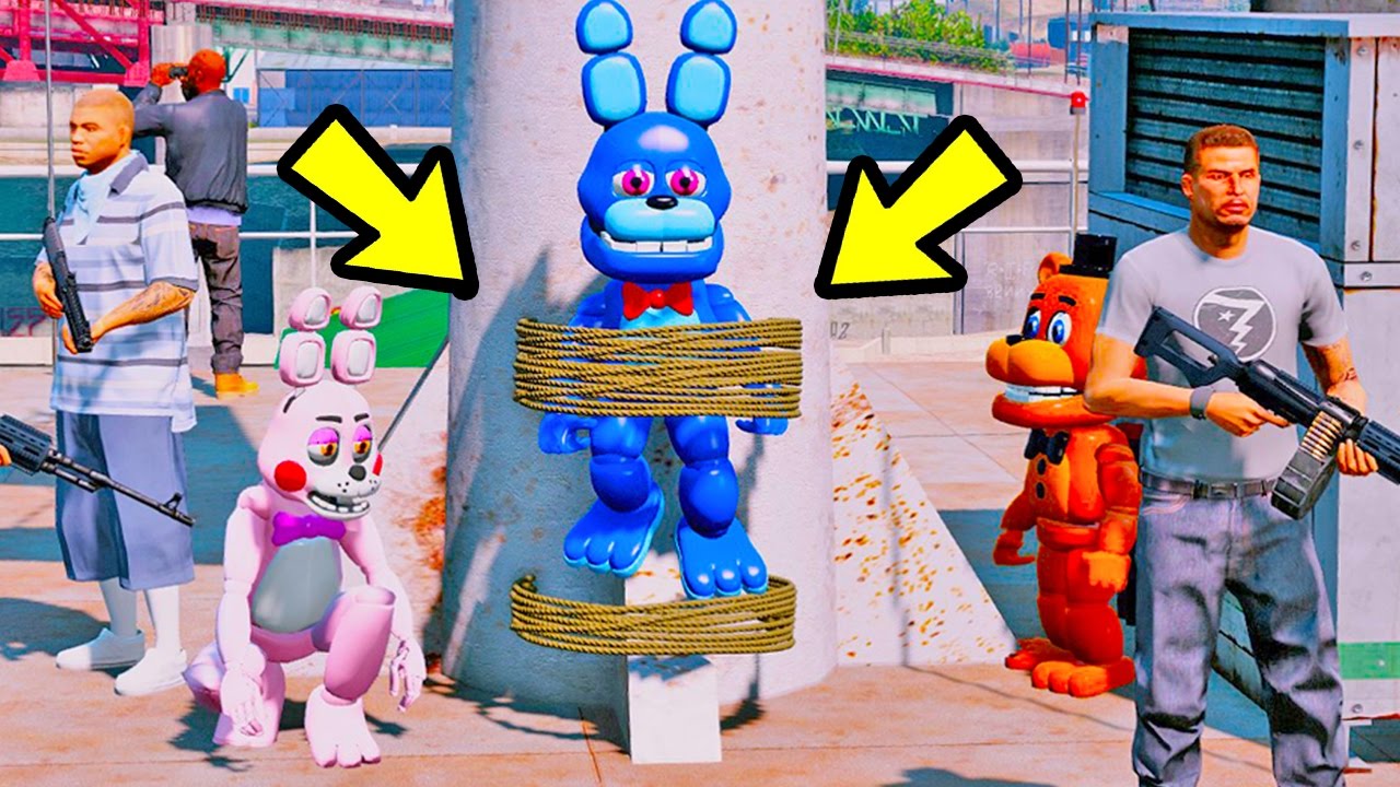 Sister Bonnie Salvando Baby Bonnie do Sequestro! | GTA V Five Nights at Freddy's