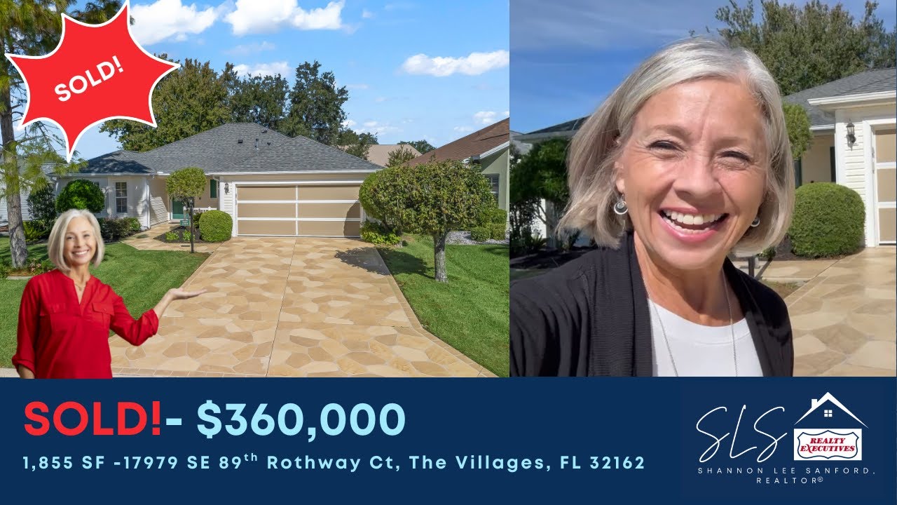 SOLD! 1,855 SF Cypress Floorplan in The Villages, FL | Real Estate Home Tour