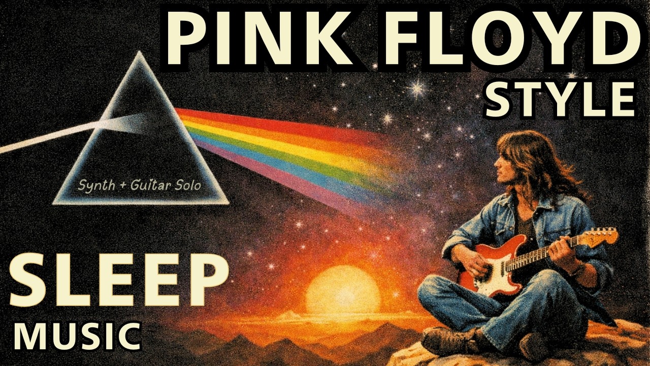 NOSTALGIC DREAMS: PINK FLOYD STYLE 🎧 Shine On-Inspired Music for Sleep & Relaxation [SYNTH + GUITAR]
