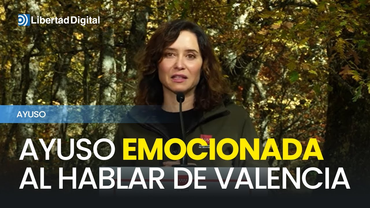 Ayuso, visiblemente emocionada, pide ayudar en un 