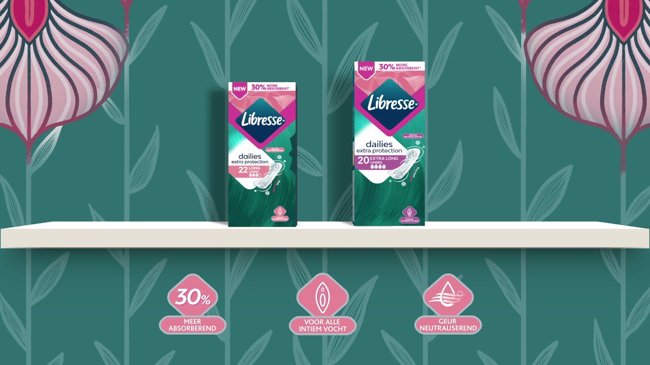 Extra bescherming met extra protection inlegkruisjes van Libresse