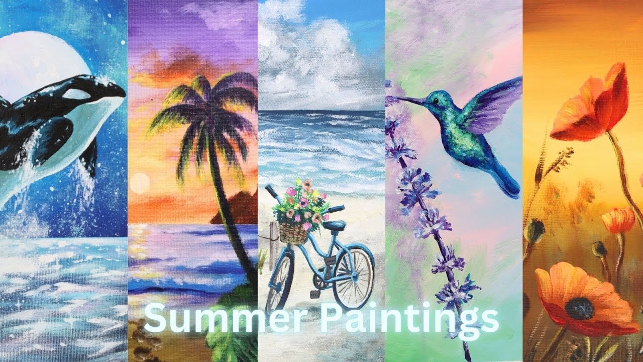 Relaxing Painting Videos With Music, Satisfying Acrylic Painting Art