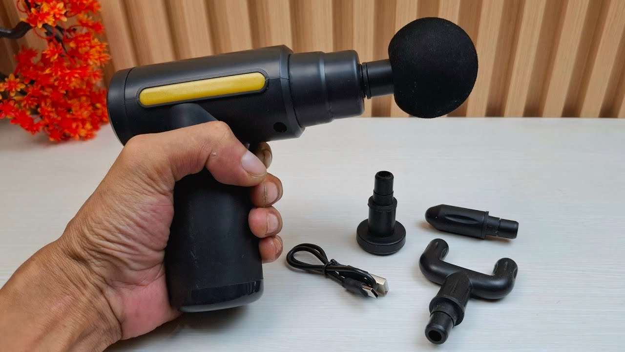 Review Alat Pijat Elektrik (Massage Gun) 4-in-1