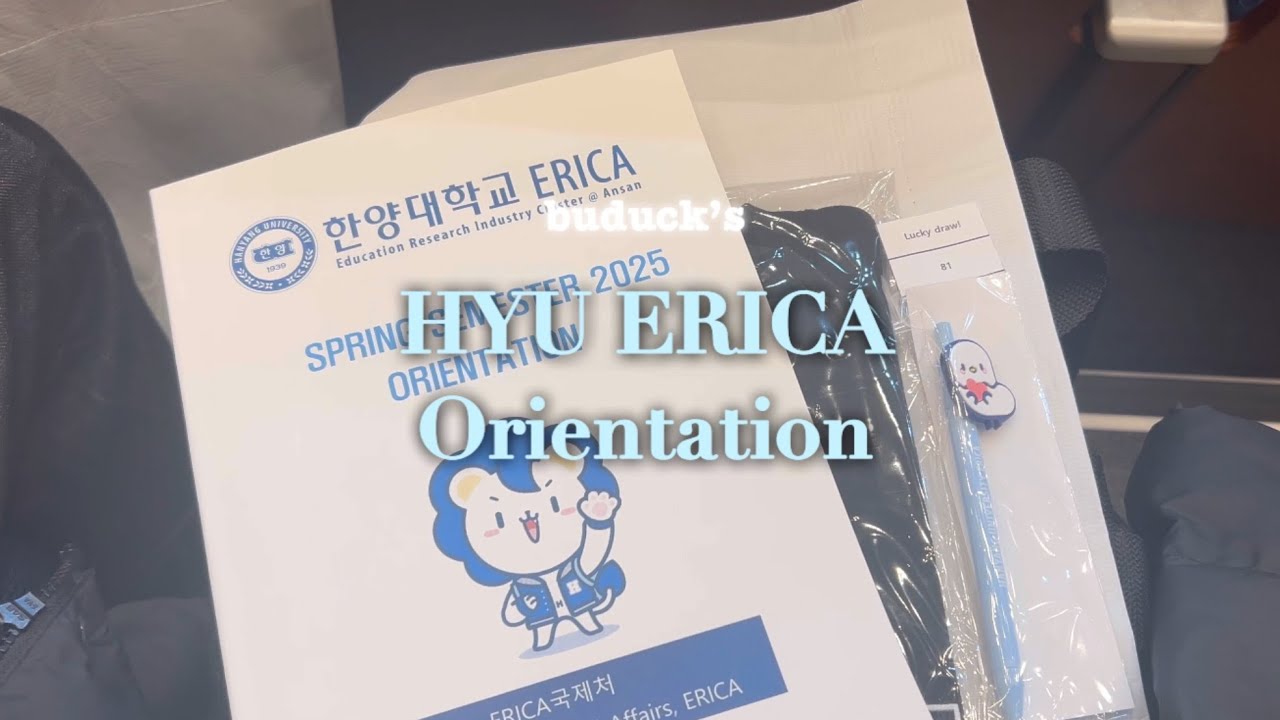 [vlog] HYU ERICA Spring Semester OT 🦁💻 한양대 에리카 입학식 브이로그 | new friends, class registration, pc bang