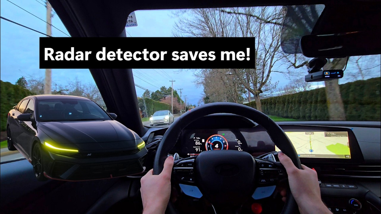 Radar scanner SAVES me + POV morning commute in my 2025 Elantra N