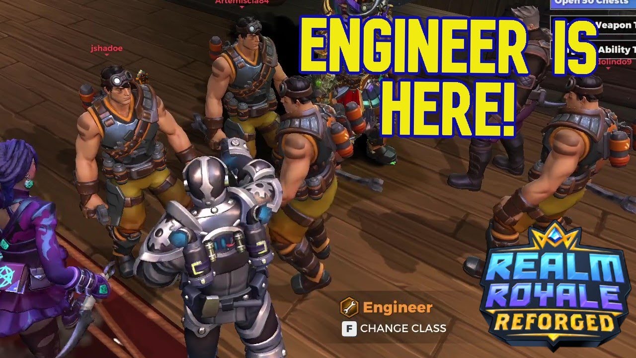 ENGINEER is FINALLY HERE! - Realm Royale Reforged