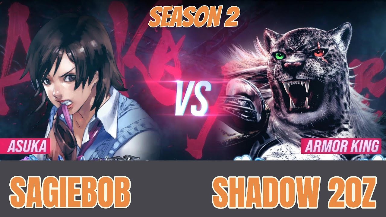 ARMOR KING (SagieBob) vs. ARMOR KING (Shadow 20Z) Tekken 8 SE2 Ranked Matches