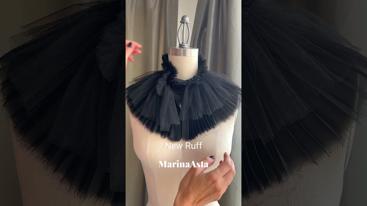Ruffled collar, Victorian fashion, luxury brand, unique accessories,fashion trend .My work