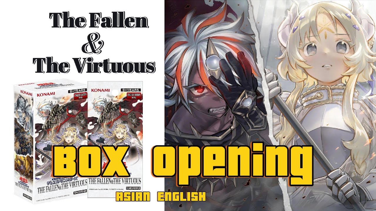 The Fallen & The Virtuous !!! Box Opening Asian English (3 boxes Part 1)