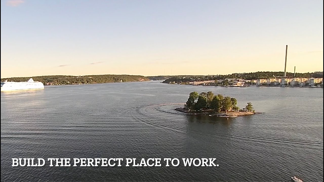 Build the perfect place to work. (Illustrated by my office in a dome, on a rooftop on a tiny island.