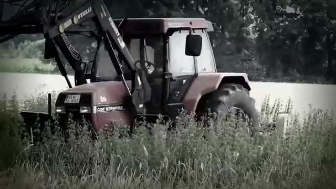 Das vergessene Feld ! Case IH Traktor versunken im Unkraut k&auml;mpft sich mit Mulcher voran