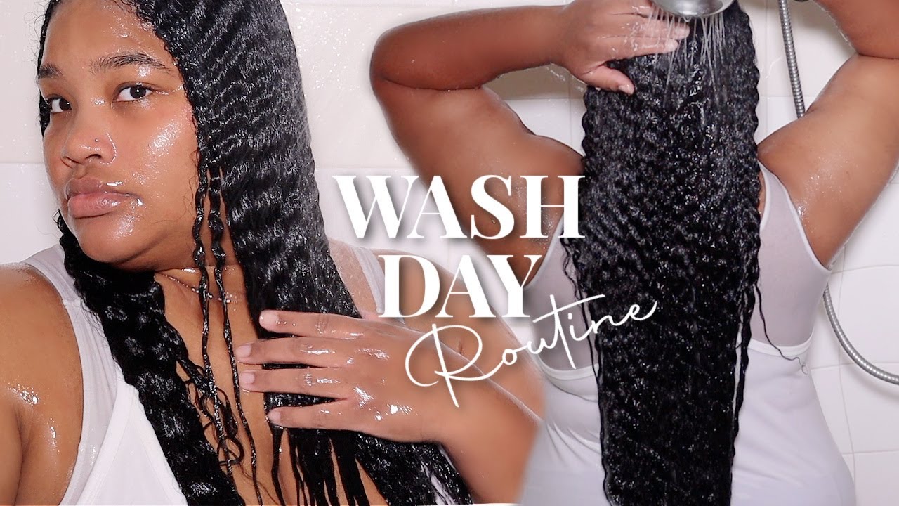 SIMPLE WASH DAY ROUTINE FROM START TO FINISH! | NATURAL HAIR