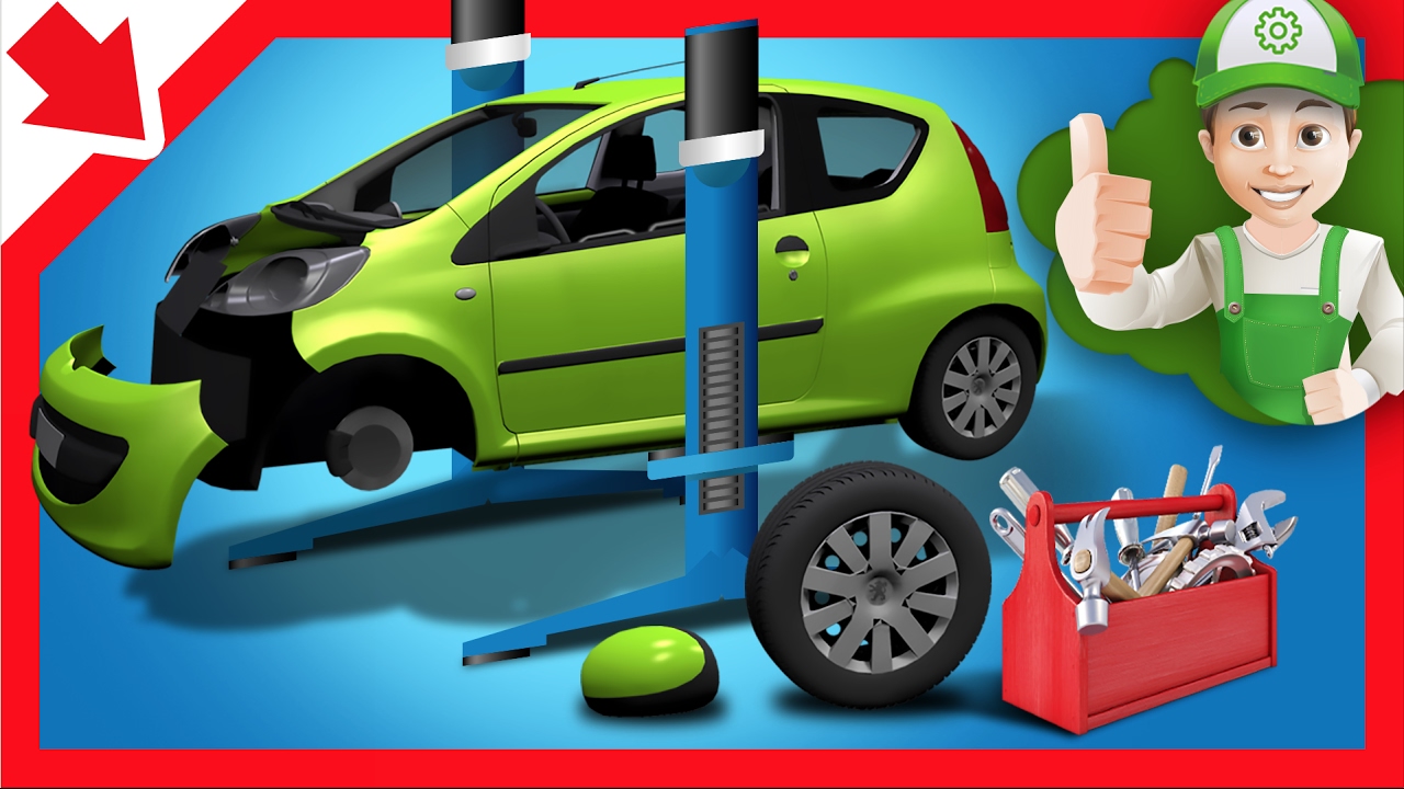 Evacuator Trickfilme. Auto reparieren, Autow&auml;sche. Autos kinderfilme deutsch. Autos f&uuml;r kids.