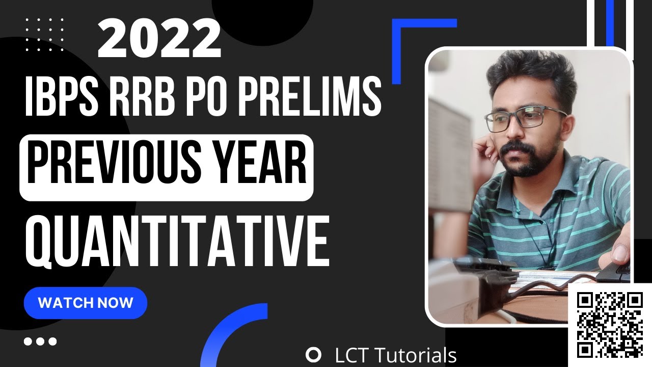 IBPS RRB PO PRE 2022 Previous Year Quantitative Paper | LCT Tutorials Malayalam | Maths for banking