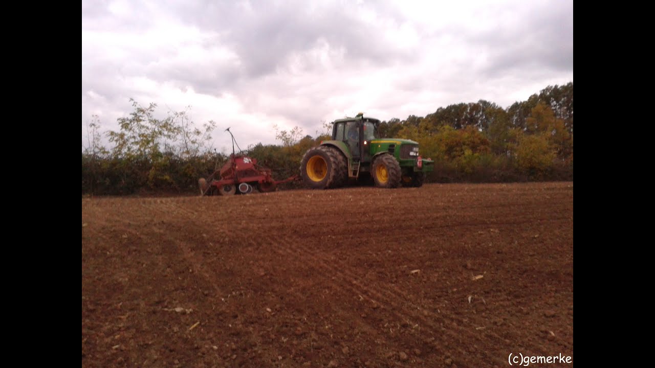 Búza vetés 2013 John Deere 6930