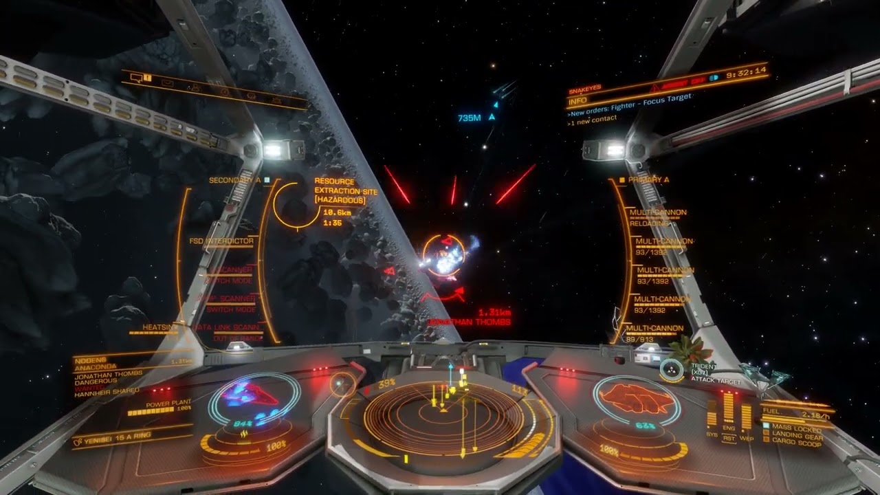 Short Range Blaster Multi-cannons and a Trident in a HazRES