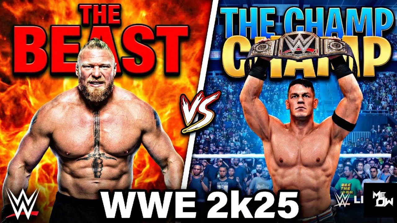 WWE 2K25: The Beast vs The Champ – Brock Lesnar vs John Cena EPIC Match!