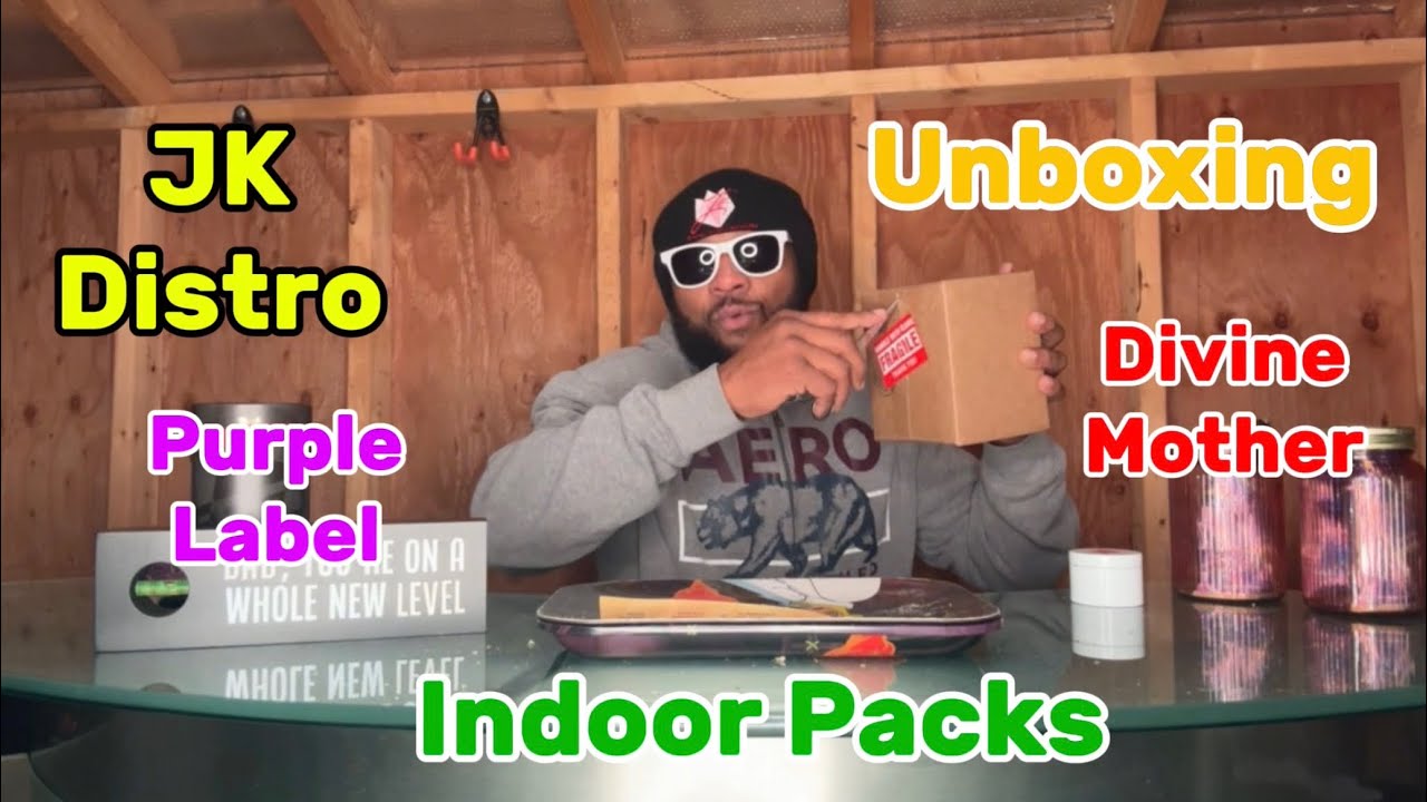 Unboxing Indoor THCa Packs @jkdistributionofficial  Purple label and Divine Mother 7 quarter bags 