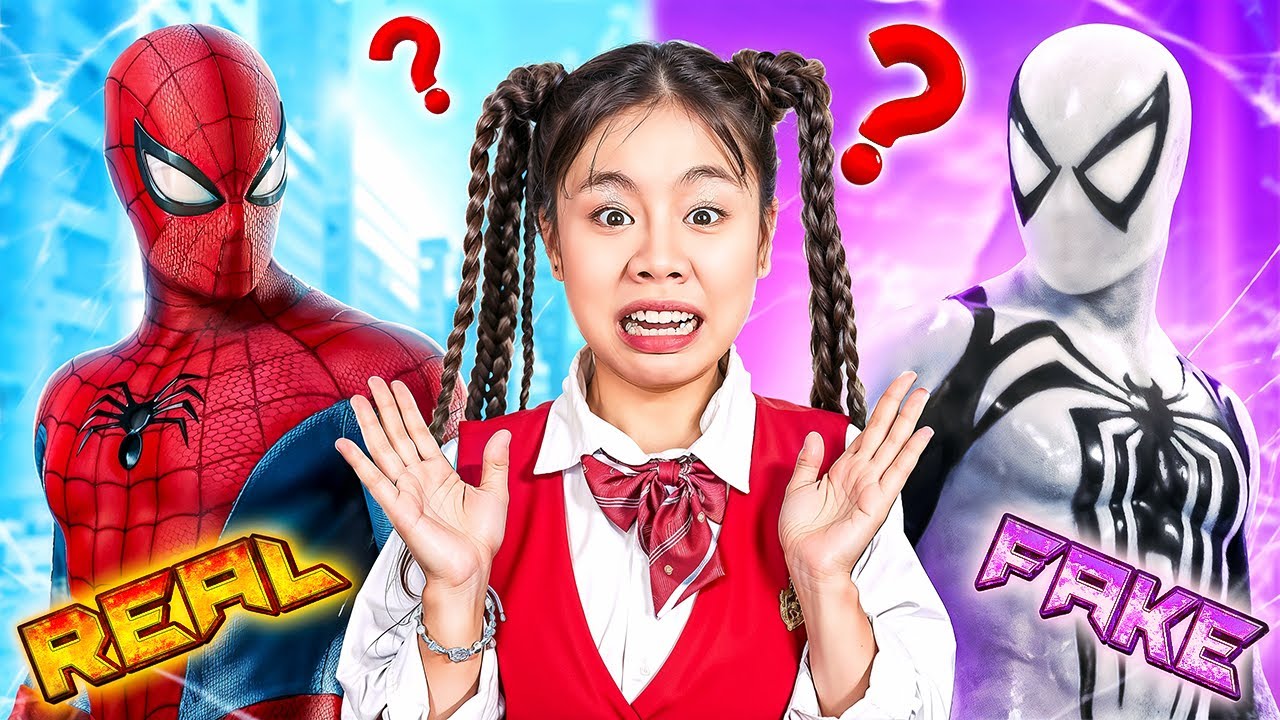 Người Nhện Thật Vs Người Nhện Giả! Bạn Học Mới Của Tôi Là Người Nhện