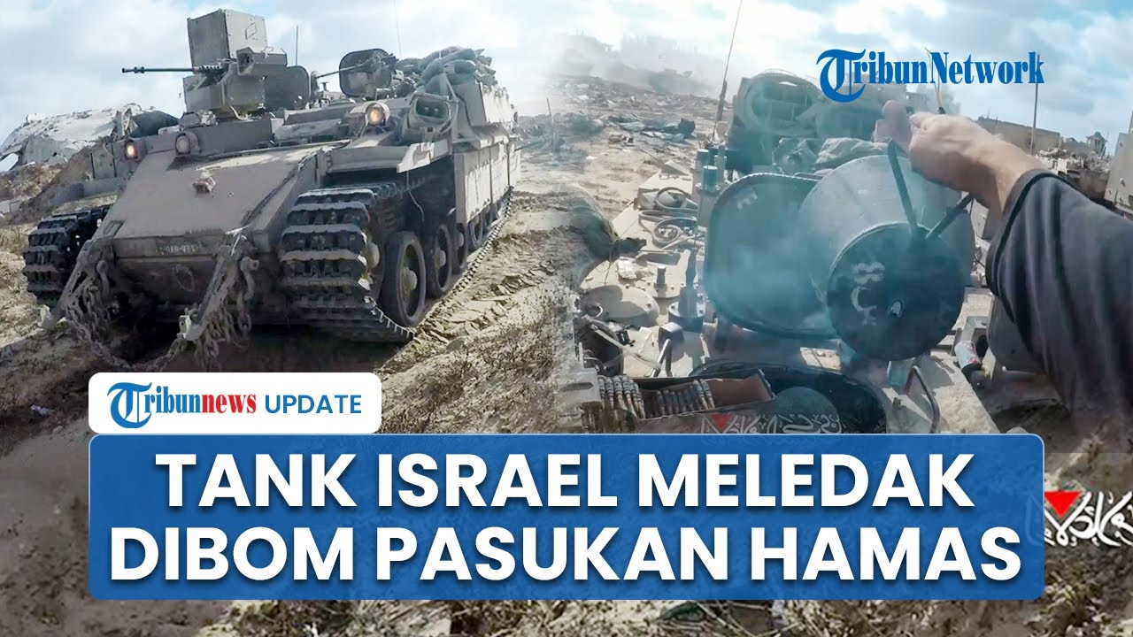 Al-Qassam Rilis Detik-detik Penyergapan Tank Israel, APC Meledak dan 7 Tentara Hangus Terbakar!
