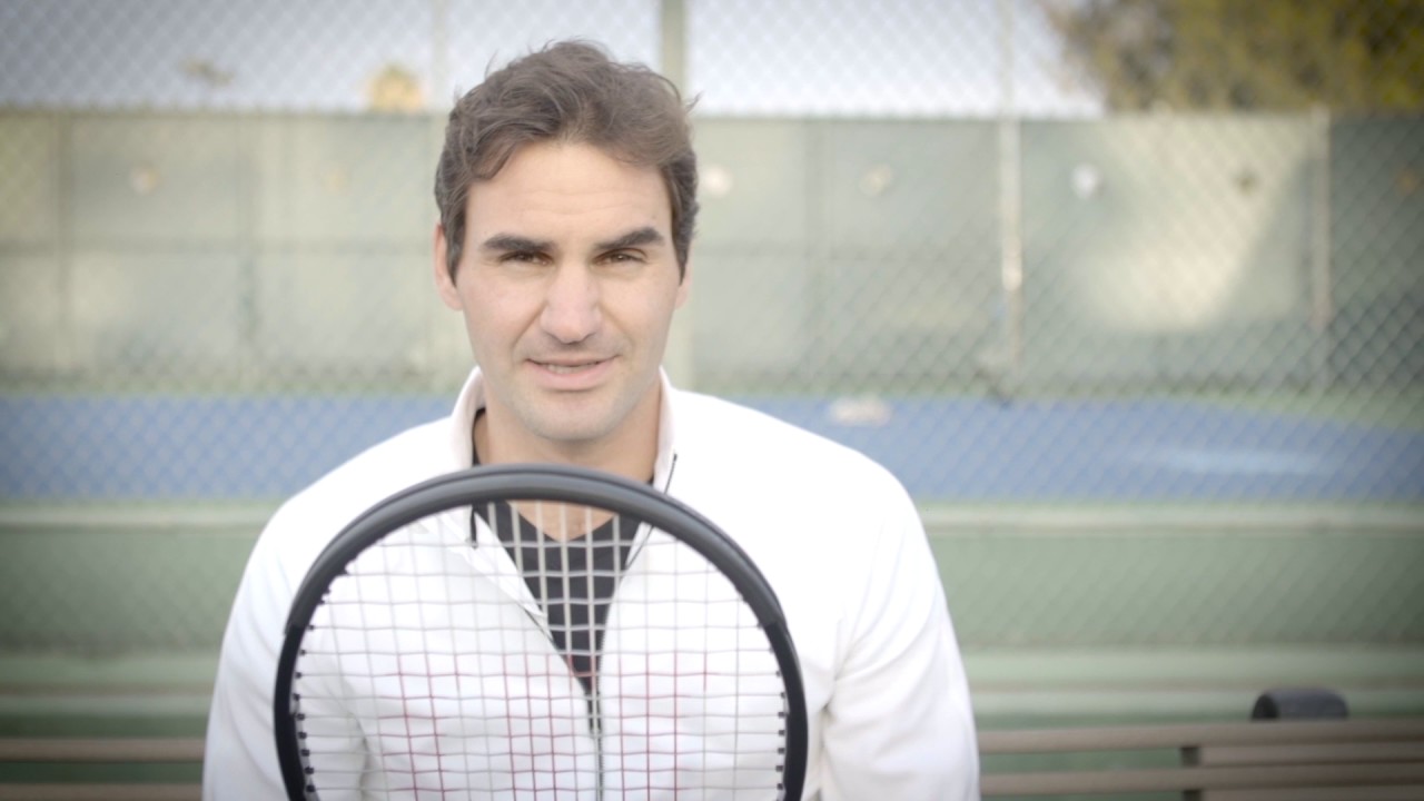 Roger Federer playing Luxilon Strings @LXNstrings