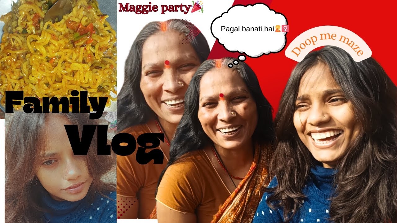 Doop me maze| mummy ke sath prank| maggie party🎉